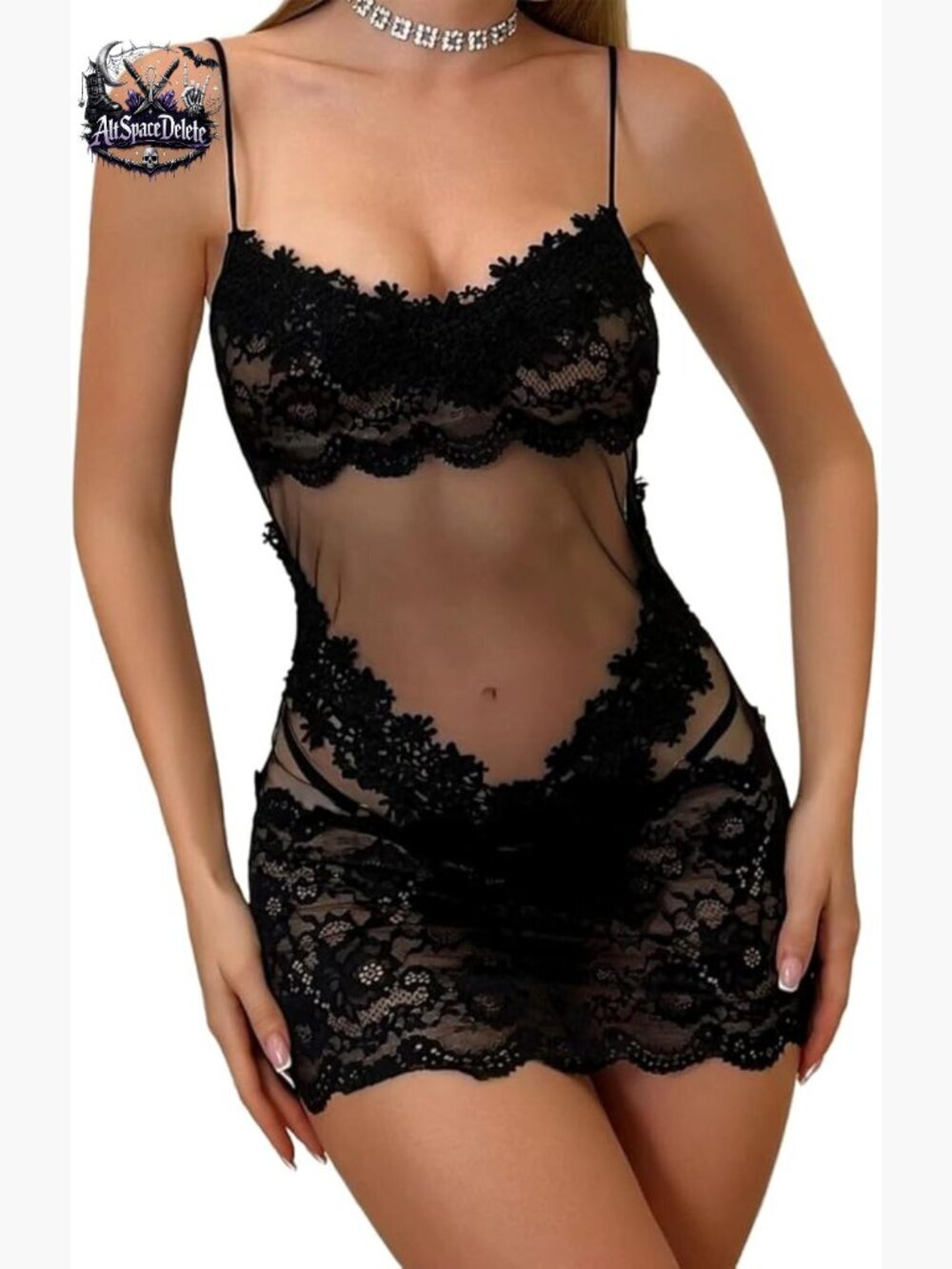 Floral Mesh Bodycon Mini Dress Spaghetti Strap Party Club Dress